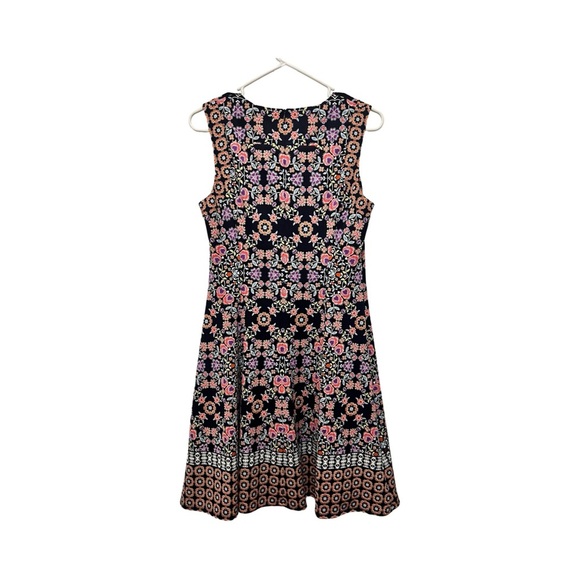 Maggie London Dress Womens Size 10‎ Sleeveless Abstract Blue Pink - Picture 2 of 4